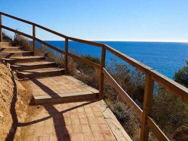 Popüler yaz seyahat hedef güzel Campoamor Orihuela sahil İspanya plaj önü