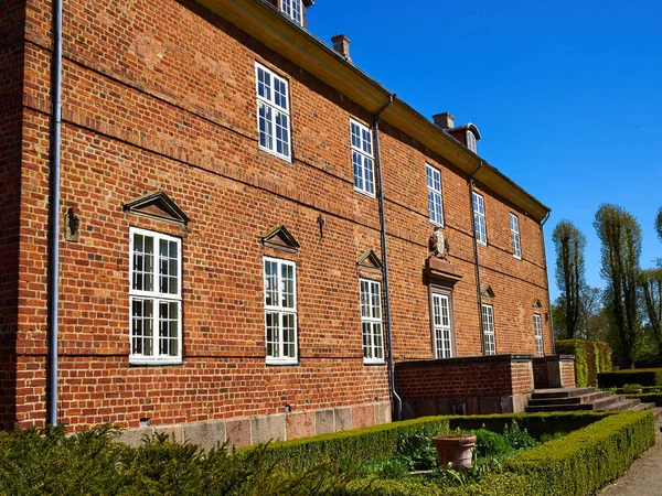 Histórica Casa Señorial Típica Construcción Clásica Isla Fyn Funen Dinamarca —  Fotos de Stock