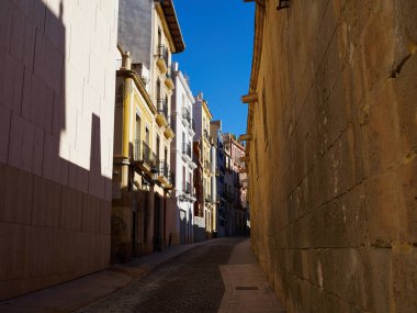 Geleneksel klasik eski kasaba Alicante Costa Blanca Valencia eyaletinin İspanya evler