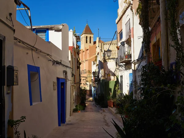 Case Classiche Tradizionali Centro Storico Alicante Costa Blanca Provincia Valencia — Foto Stock