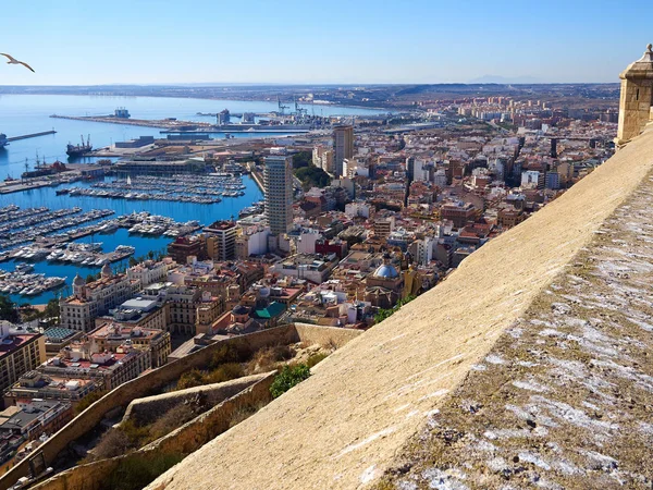 Büyük Akdeniz Yaz Seyahat Hedef Güzel Şehir Alicante Costa Blanca — Stok fotoğraf