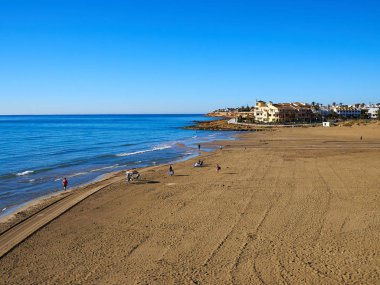 Popüler büyük yaz tatil seyahat hedef La Zenia Beach Orihuela Kosta Güney İspanya