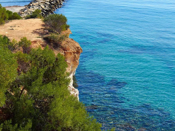 Berühmter Küstenstrand Von Cabo Roig Provinz Von Alicante Costa Blanca — Stockfoto