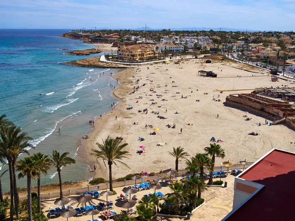 Popüler büyük yaz tatil seyahat hedef La Zenia Beach Orihuela Kosta Güney İspanya