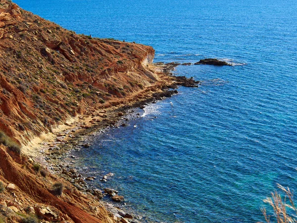 Beliebtes Sommerreiseziel Die Strandpromenade Der Schönen Campoamor Orihuela Küste Spanien — Stockfoto