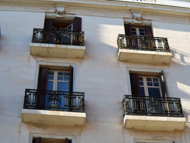 Geleneksel klasik İspanyol ev şehir Alicante Costa Blanca Valencia eyaletinin İspanya stil.