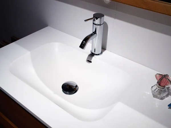 Beautiful Small Modern Trendy Design Bathroom Luxury Home — Stock Photo, Image