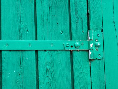 Eski rustik mavi ahşap kapı tipik Yunanistan ve Ortadoğu ile metin ve grafikler için yer