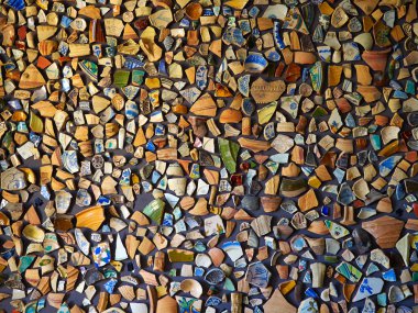 Arka plan resim adet kırık eski antika güzel renk Seramik saksılar