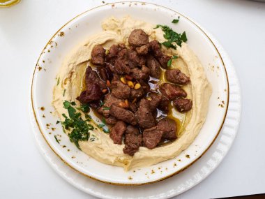Kuzu eti orta Doğu Arap gıda ile Humus