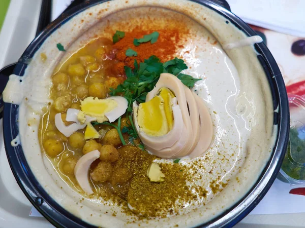 Hummus Médio Oriente alimentos — Fotografia de Stock