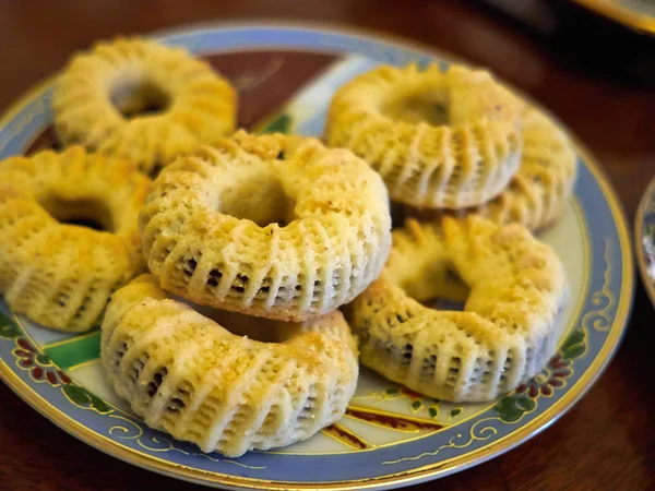 Maamoul (klecha) cookies traditionnels arabes turcs faits maison fil Images De Stock Libres De Droits
