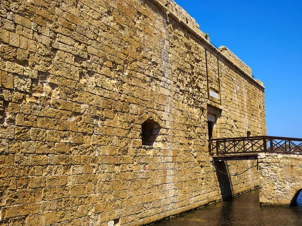 O castelo medieval em Paphos Chipre — Fotografia de Stock