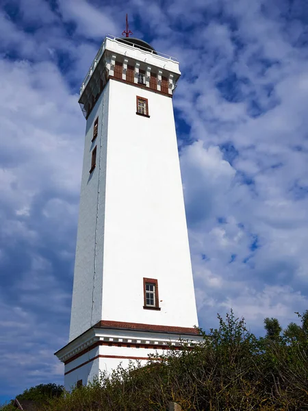 Der Leuchtturm Von Helnaes Dänemark Baujahr 1900 Eine Wichtige Sehenswürdigkeit — Stockfoto