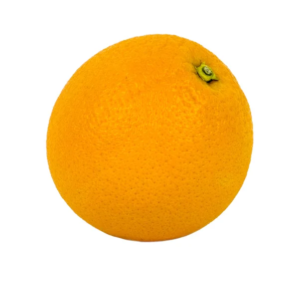 Rijpe Oranje Geïsoleerd Een Witte Achtergrond Fruit Voedsel — Stockfoto