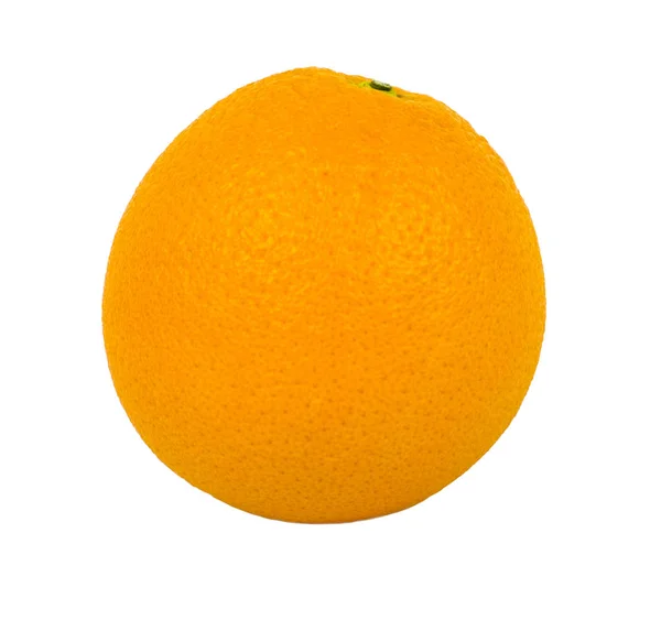 Naranja Madura Aislada Sobre Fondo Blanco Fruta Comida —  Fotos de Stock