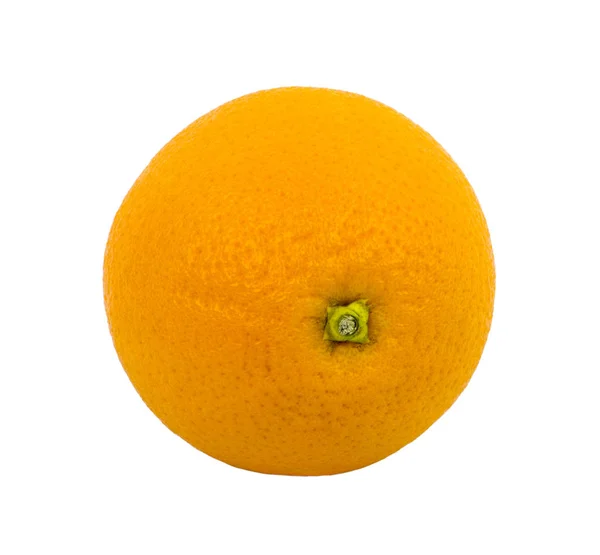 Reife Orange Isoliert Auf Weißem Hintergrund Obst Lebensmittel — Stockfoto