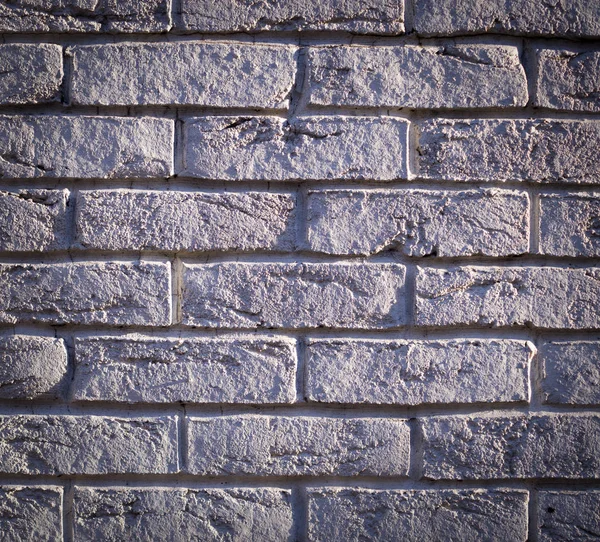 Λευκό Τείχος Ξεπερασμένο Τούβλα Σκιές Βινιέτα Φόντο Υφή — Φωτογραφία Αρχείου