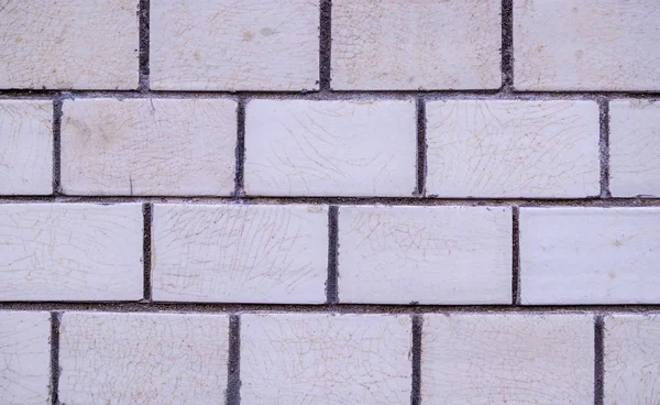Witte Decoratieve Marmer Betegelde Muur Achtergrond Textuur — Stockfoto
