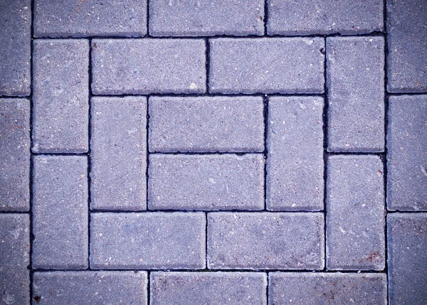 Azulejo Pavimentação Decorativo Calçada Com Vinheta Fundo Textura Padrão — Fotografia de Stock