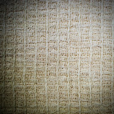 beyaz pamuklu tekstil gözleme kumaş havlu doku skeç ile. arka plan, mutfak.