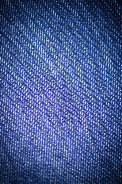 Blue Denim Jeans Textur Mit Kopierraum Mit Vignette Hintergrund — Stockfoto