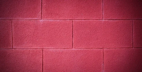 レンガの壁は ビネットと背景が赤を塗装しました テクスチャ — ストック写真