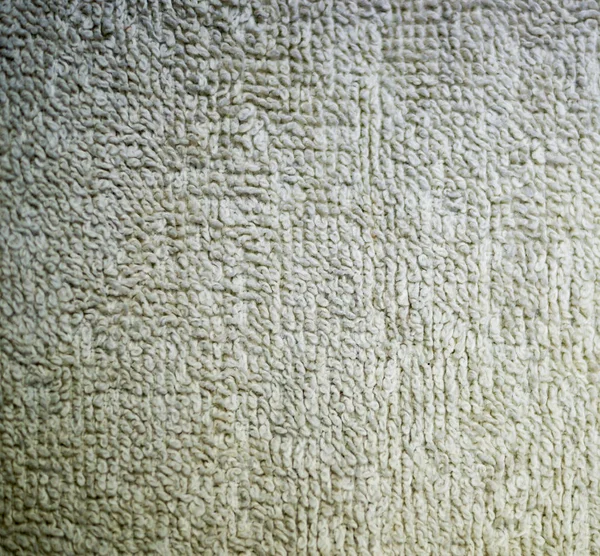 Fehér Részletes Szövet Frottírszövet Textúra Közelkép Háttér Csendélet — Stock Fotó