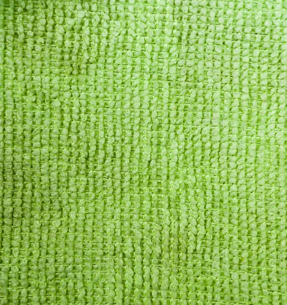 Zielone Tło Tkaniny Ręcznik Tekstura Domowe — Zdjęcie stockowe
