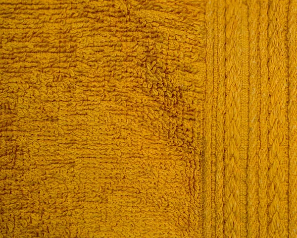 Oranje Stof Handdoek Achtergrond Textuur Huiselijk — Stockfoto