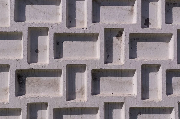Teksturowane Ogrodzenia Betonowe Malowane Biało Tło Tekstura — Zdjęcie stockowe