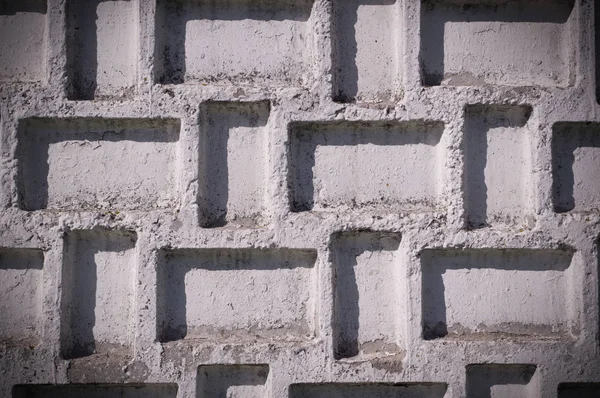 Teksturowane Ogrodzenia Betonowe Malowane Biało Winiety Tło Tekstura — Zdjęcie stockowe