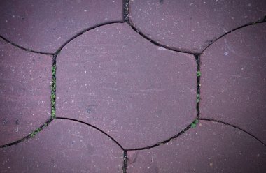 vinyet ile oyma taş karo kaldırım dokusu. Arka plan.