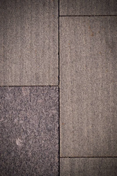 Beige Verweerde Graniet Stenen Tegel Muur Achtergrond Met Vignet Textuur — Stockfoto