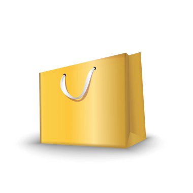 Alışveriş torbaları kağıt, ayarlayın. Marka, örnekler vektör çizim logo ekleme noktasını için yerleştirin