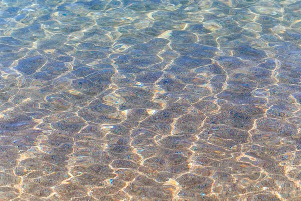 Blauw Helder Water Zee Meer Zon Strand Vakantie Achtergrond Voor — Stockfoto