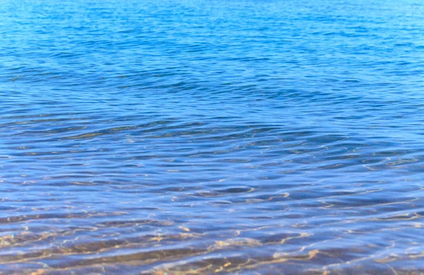 Mavi Temiz Deniz Göl Güneş Plaj Arka Plan Görüntü Metin — Stok fotoğraf