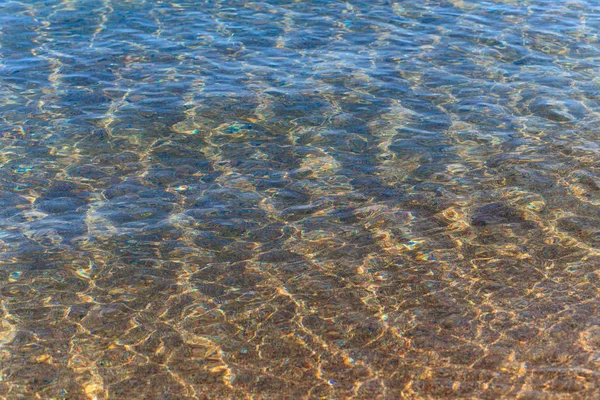 Blauw Helder Water Zee Meer Zon Strand Vakantie Achtergrond Voor — Stockfoto