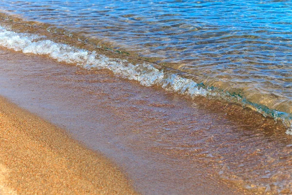 Acqua Limpida Blu Mare Lago Sole Spiaggia Vacanza Sfondo Inserire — Foto Stock