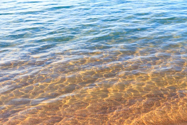 Modrá Čistá Voda Moře Jezero Slunce Pláž Dovolená Pozadí Pro — Stock fotografie