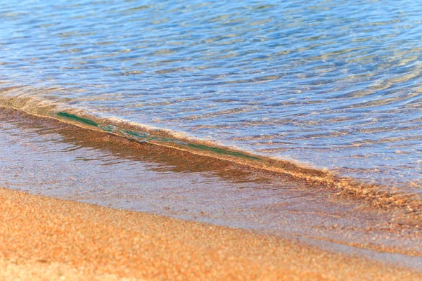 Acqua Limpida Blu Mare Lago Sole Spiaggia Vacanza Sfondo Inserire — Foto Stock