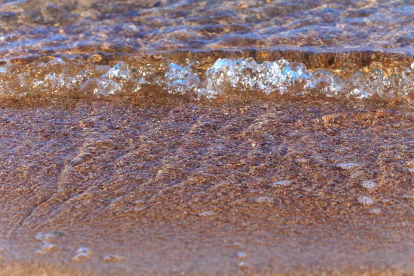 青い澄んだ水 ビーチ 休暇の背景画像とテキストを挿入します — ストック写真