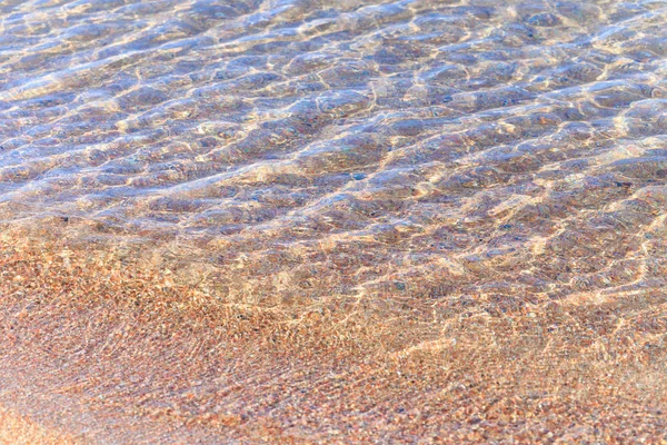 Acqua Limpida Blu Mare Lago Sole Spiaggia Vacanza Sfondo Inserire — Foto Stock