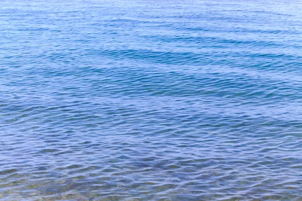 Blaues Klares Wasser Meer See Sonne Strand Urlaubshintergrund Zum Einfügen — Stockfoto