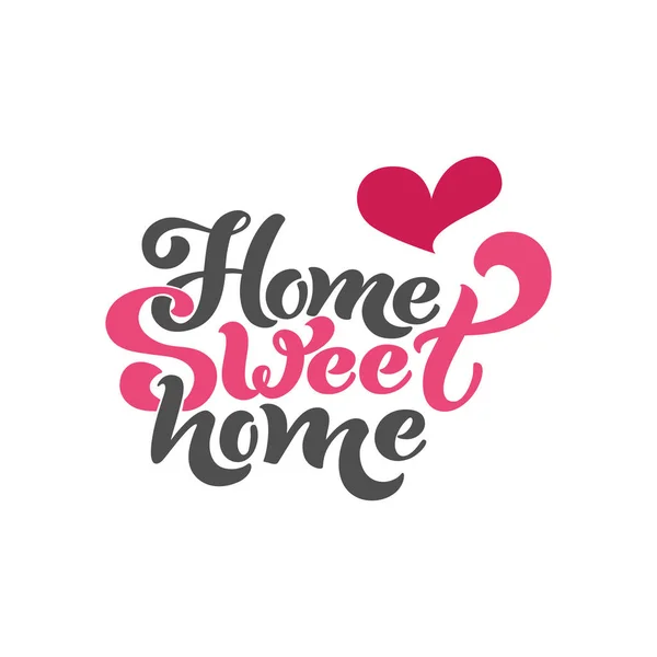 Home Sweet Home Typographic Vector Design Greeting Card Invitation Card — Stock Vector