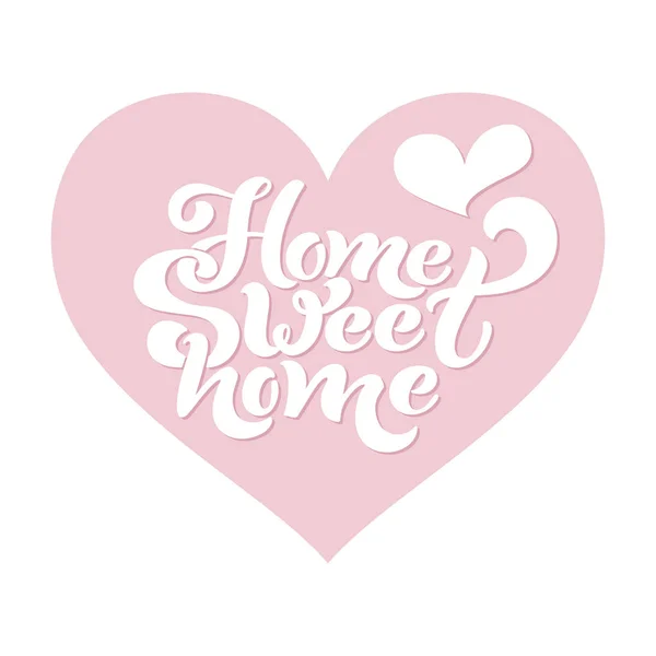 Home Sweet Home Typographic Vector Design Greeting Card Invitation Card — Stock Vector