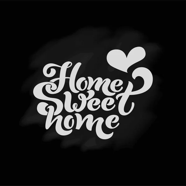 Home Sweet Home Typographic Vector Design Greeting Card Invitation Card — Stock Vector