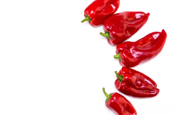 Red pepper on white background. — Stock Photo, Image