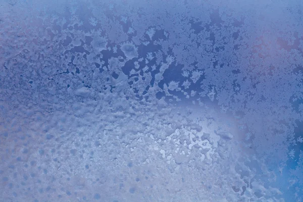 Χειμώνα Παγωτό Μοτίβο Στο Παράθυρο Κατεψυγμένα Υφή Υπόβαθρο Για Την — Φωτογραφία Αρχείου