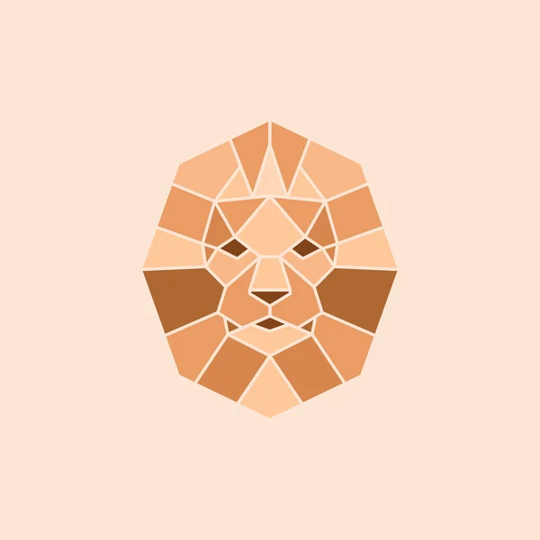 Lion Logo Lion Head Crown Vector Illustration Emblem Design Universal — Stock Vector